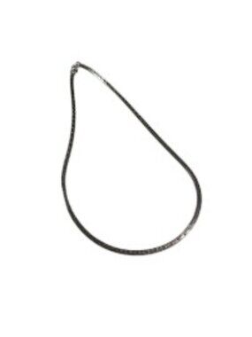 Vintage Snake Chain Men Necklace Textured Finish Lobster Clasp Jewelry Accessory